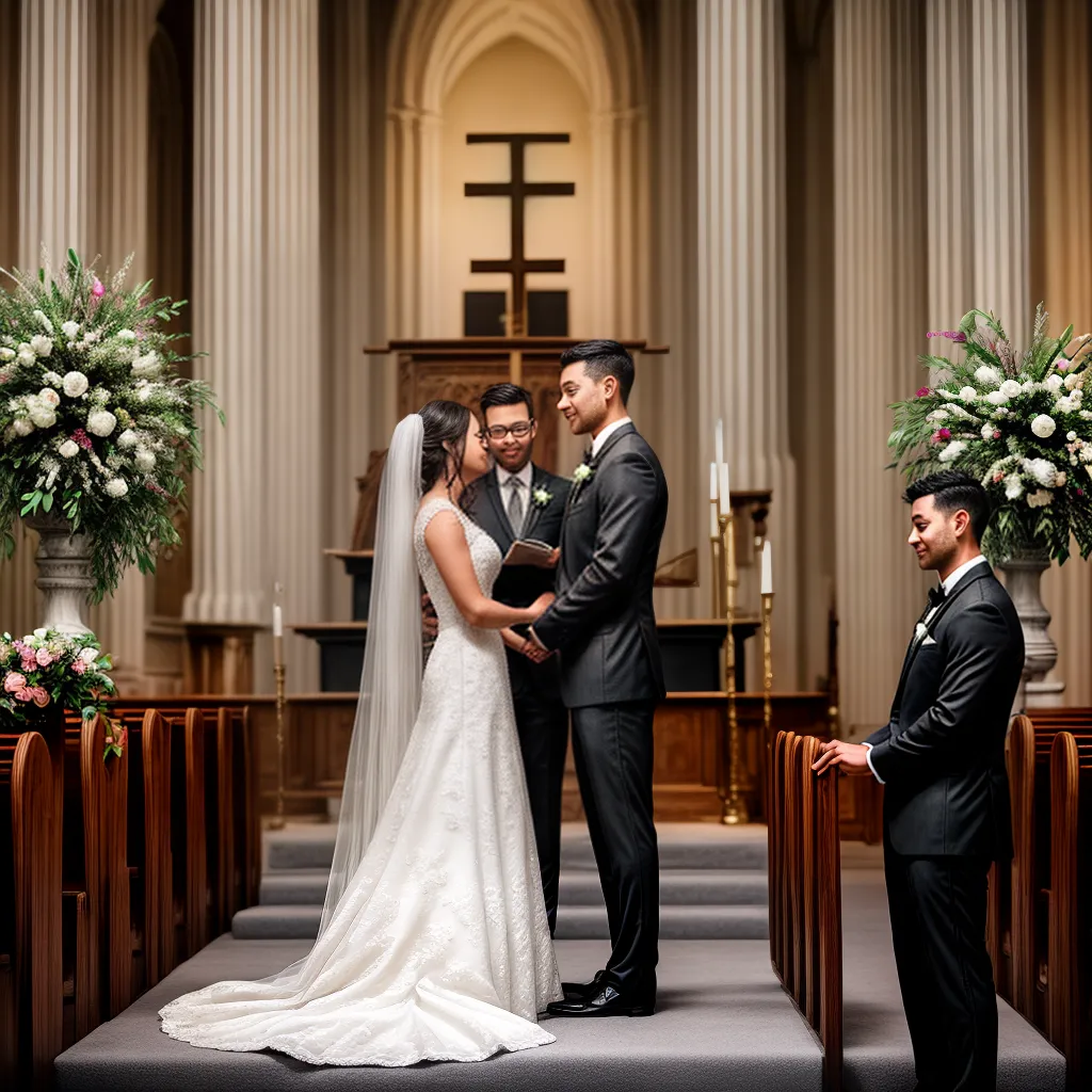 casamento igreja noiva noivo flores