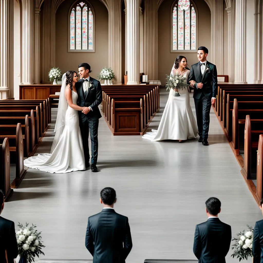 casamento igreja noiva noivo flores branco
