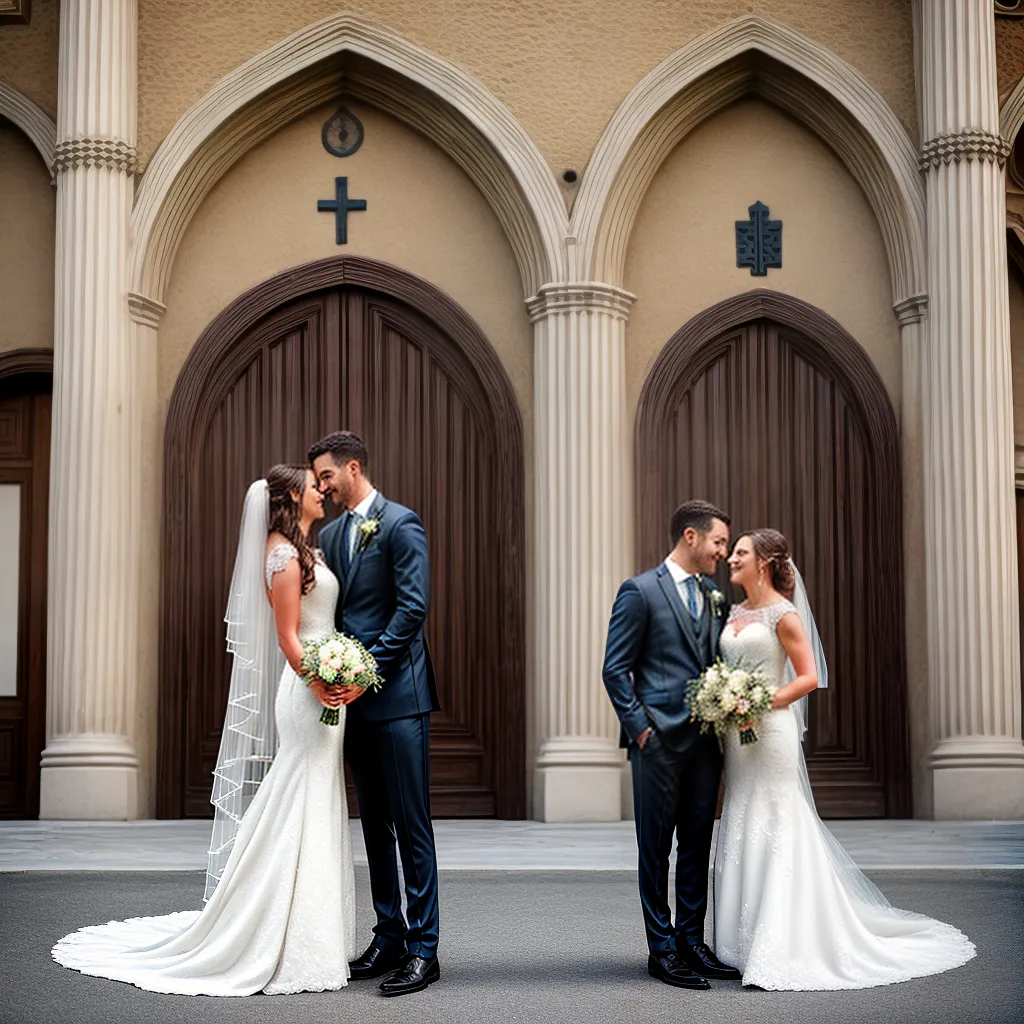 noivos italia igreja amor familia