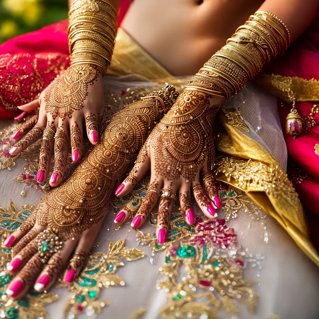 noiva henna doces marroquinos 1