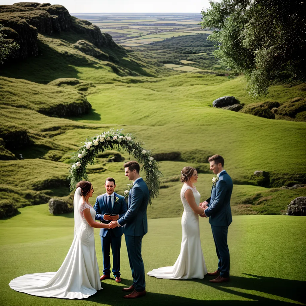casamento celta amor irlanda ruinas