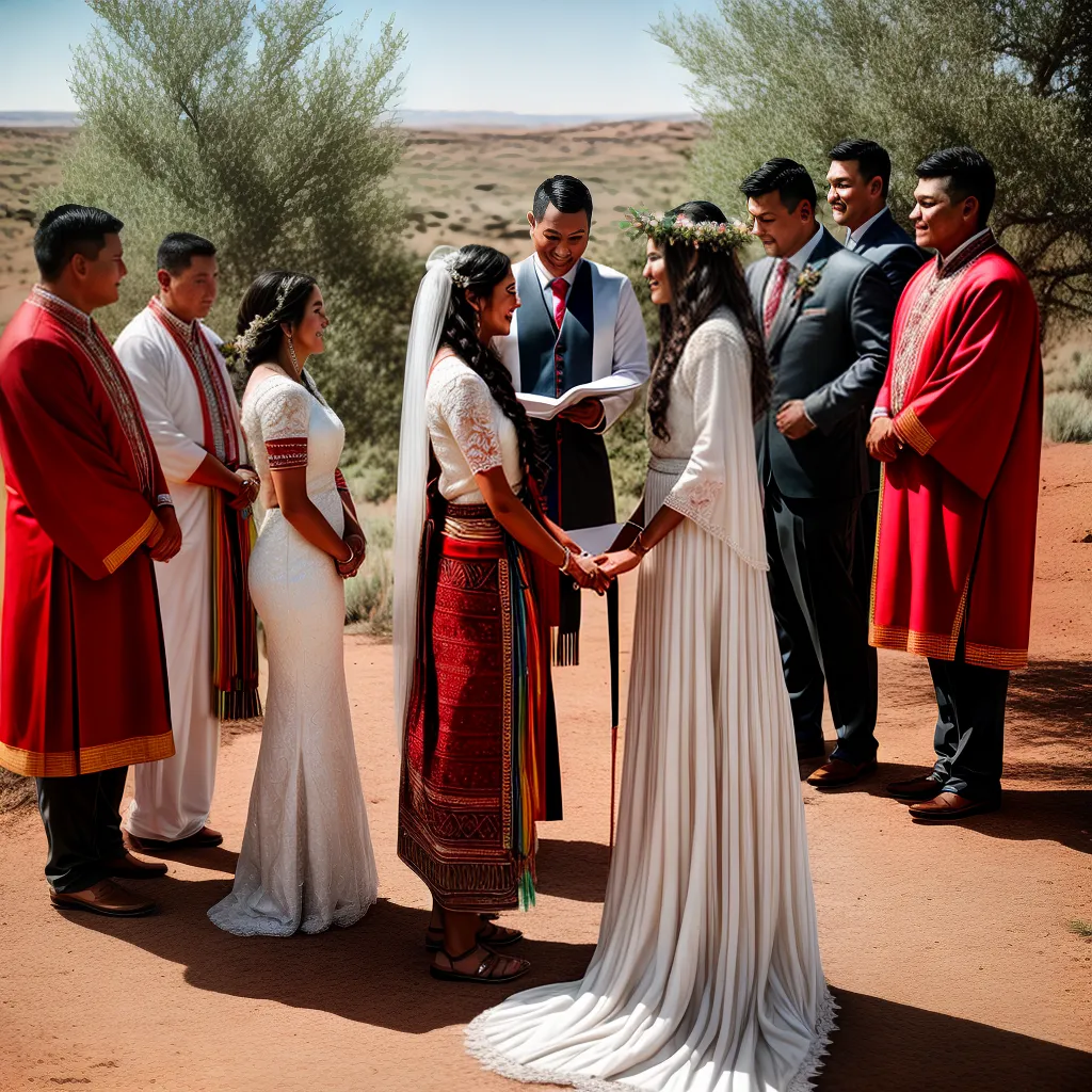 casamento navajo uniao familia cores