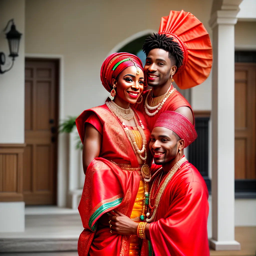 casamento ioruba noiva noivo familia