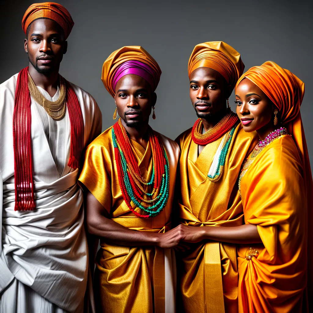 casamento yoruba tradicional cores familia