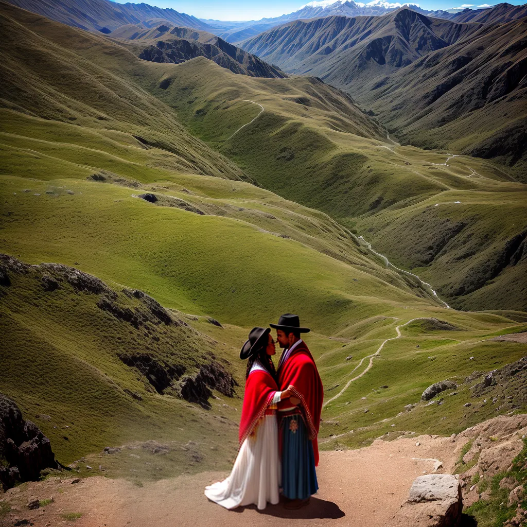 casamento andino montanha vestimenta tradicional