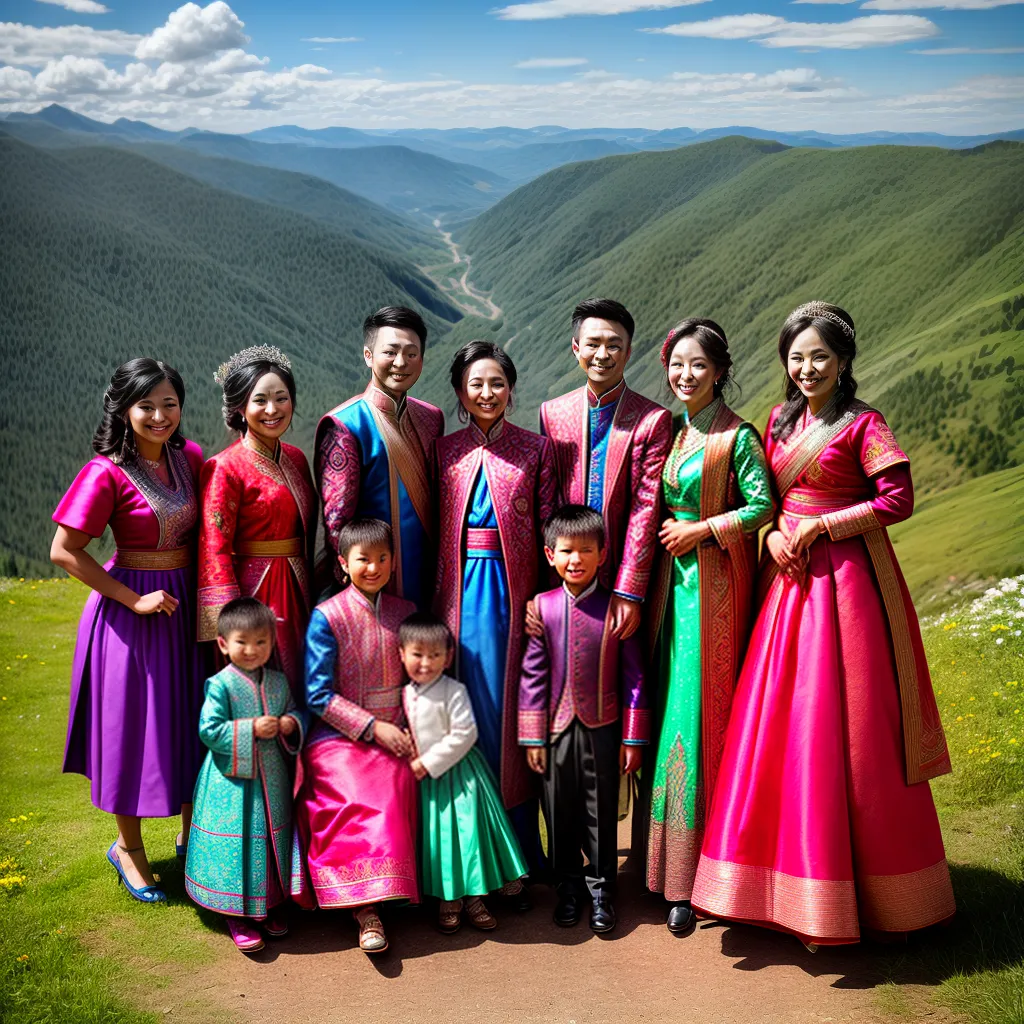 casamento hmong montanha cores familia