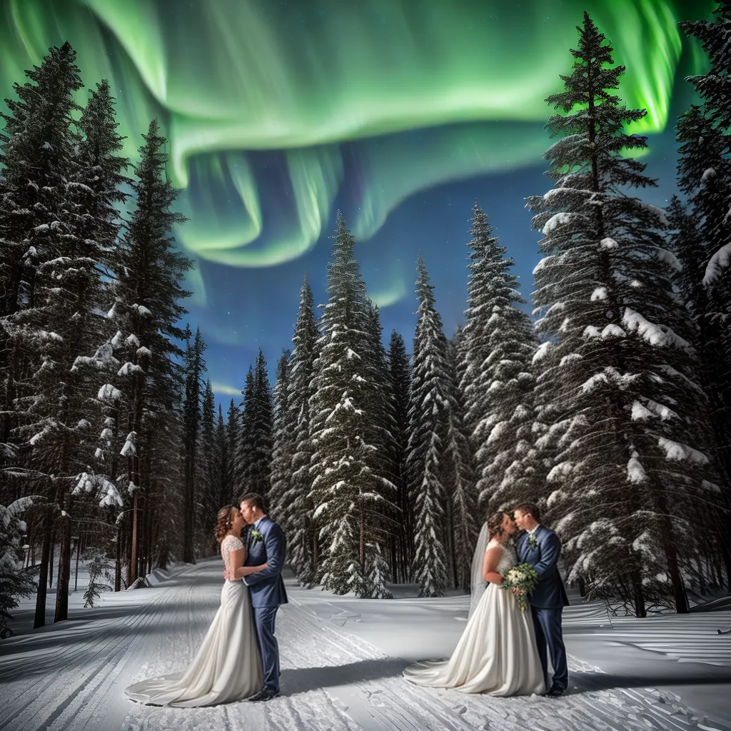 casamento aurora boreal laplandia
