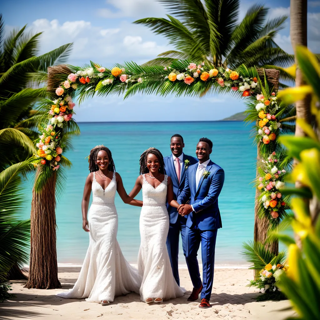casamento jamaica praia flores tropicais