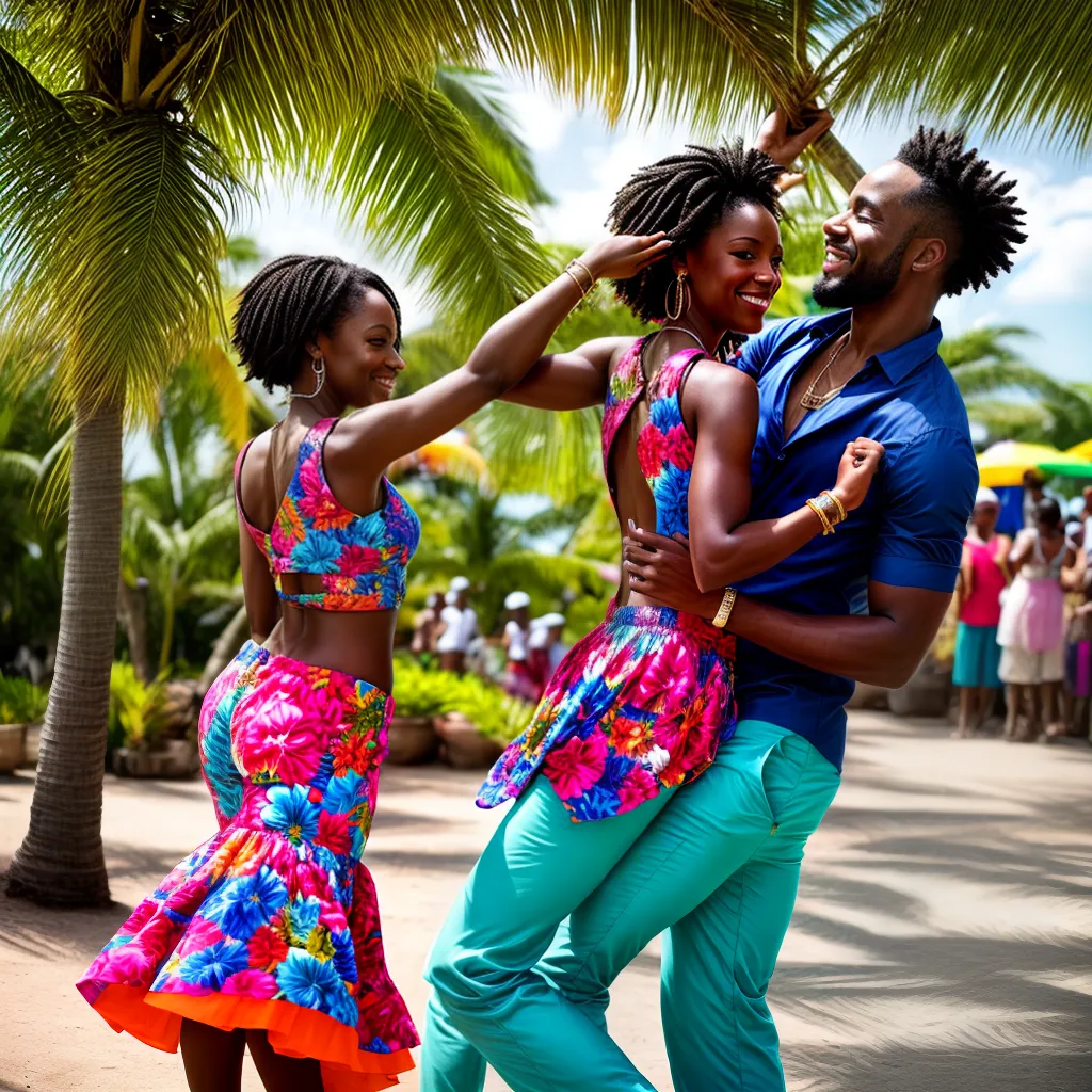 casal danca jamaica sol flores musica