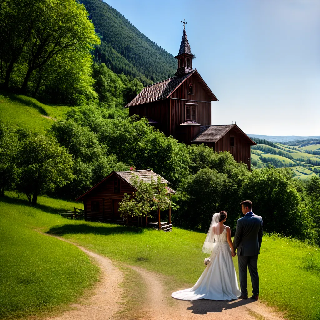 casamento romeno igreja campo