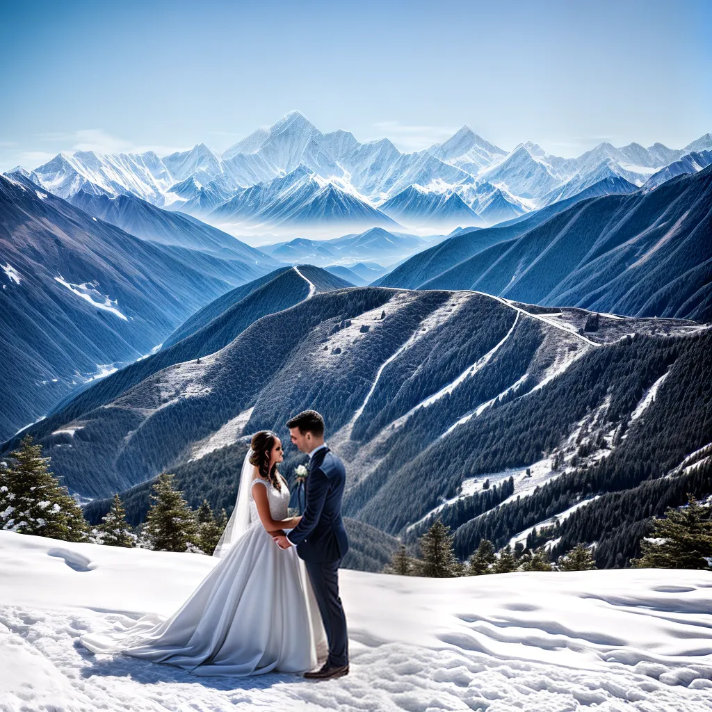 casamento montanha neve vestido noiva