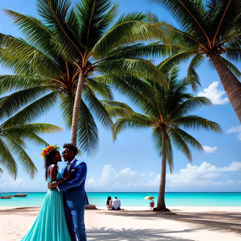 casamento praia jamaica floral reggae