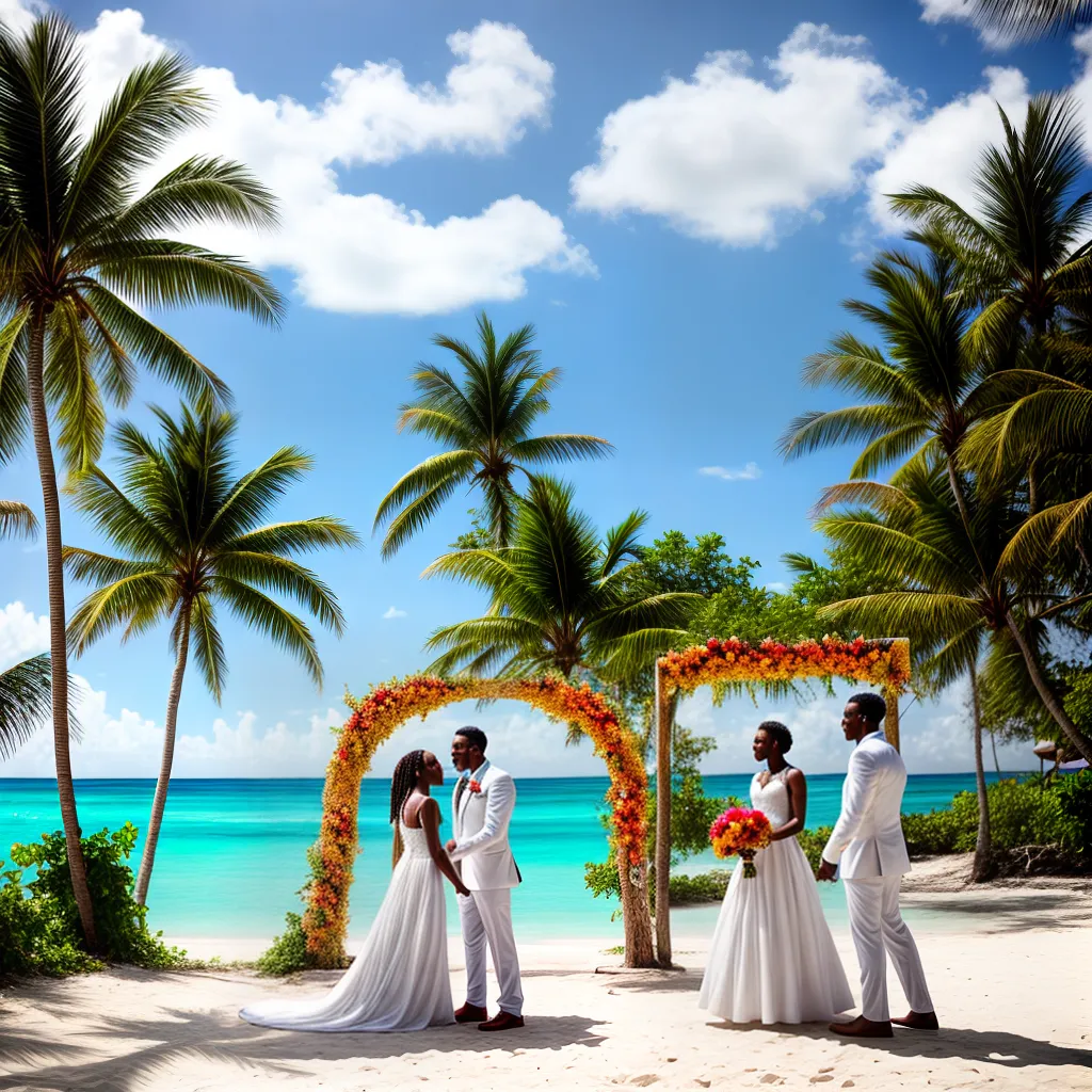 casal praia jamaica casamento musica