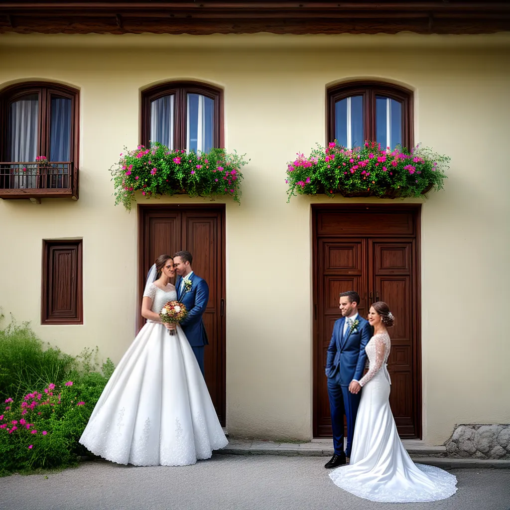 casamento bosnia casa tradicional noivos