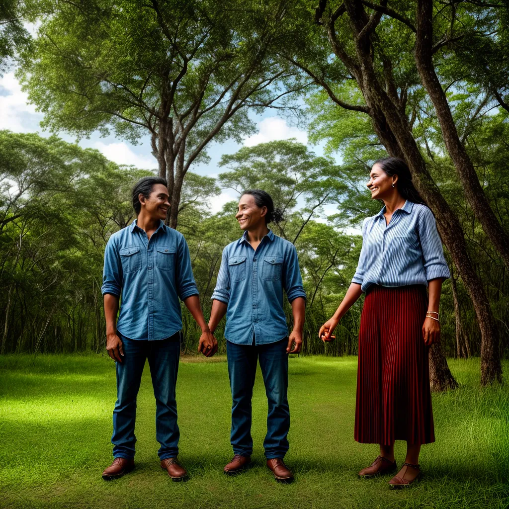 casal guarani amor natureza