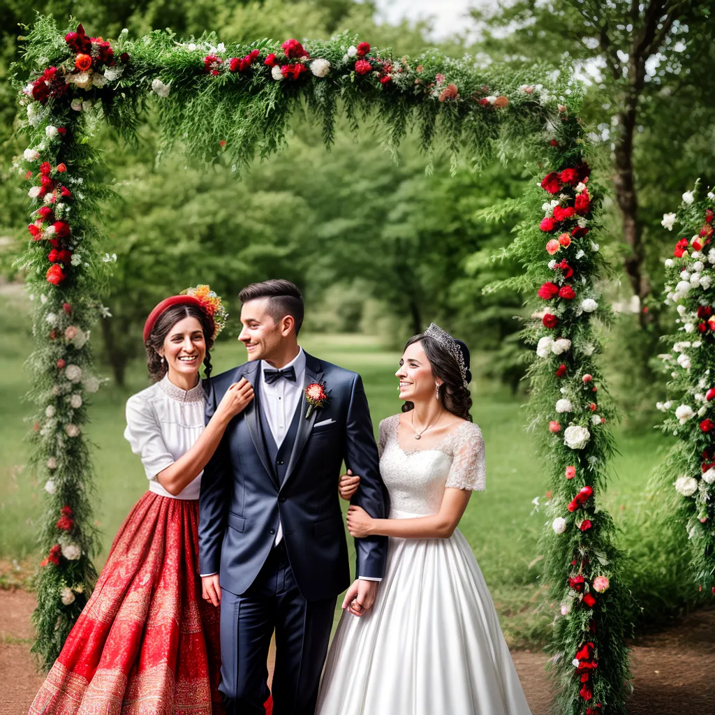 casal traje tradicional hungaro cerimonia