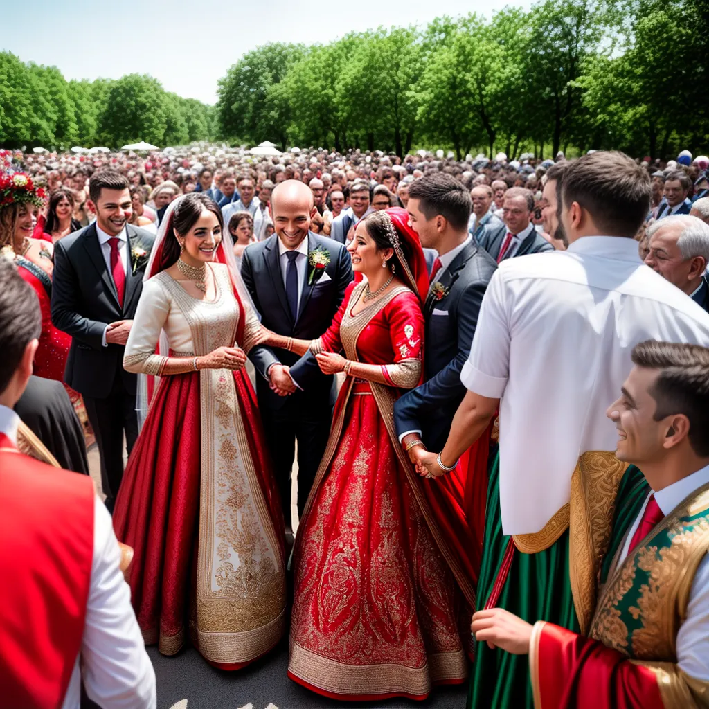 casamento hungaro tradicional noivos familiares