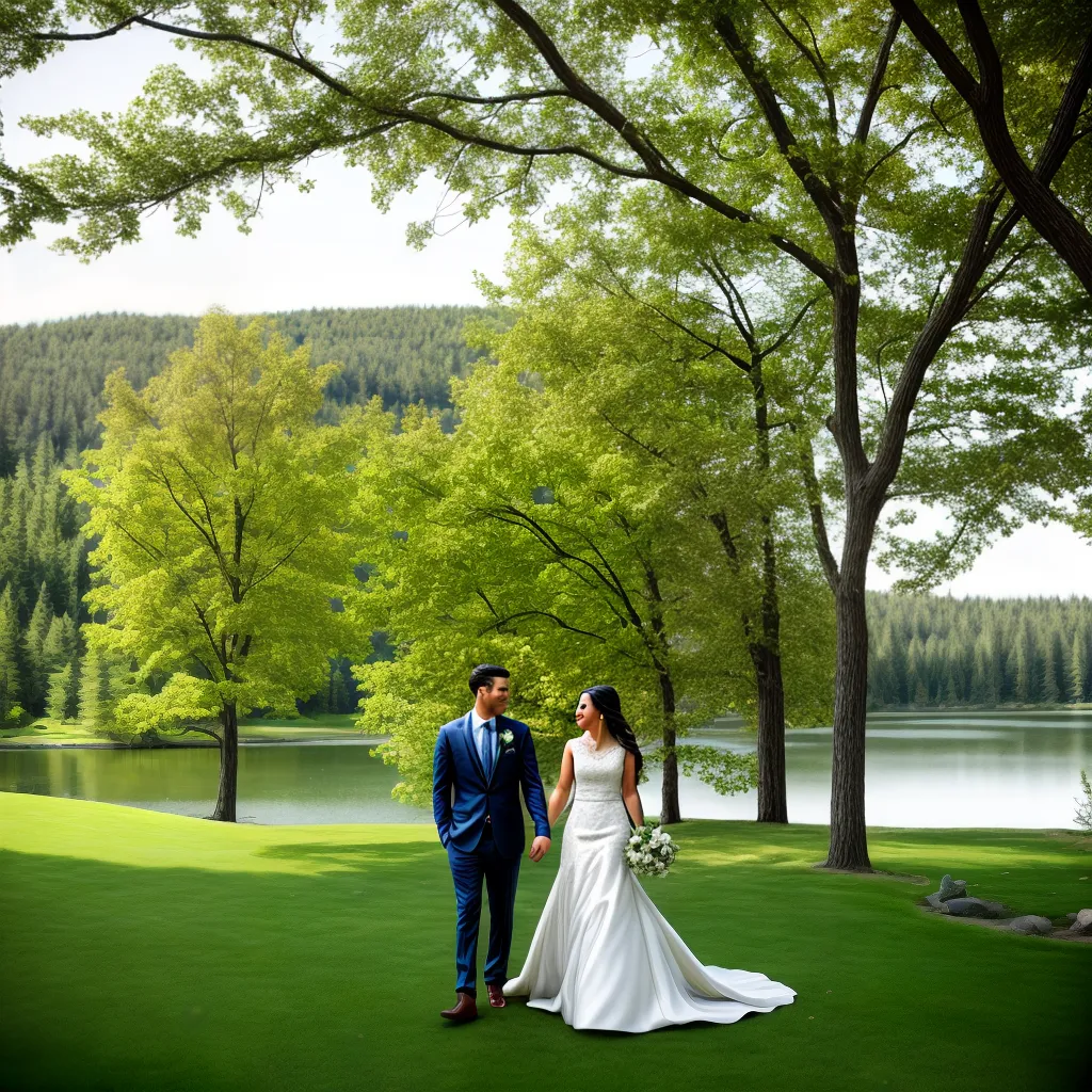 casal indigena canadense outono lago
