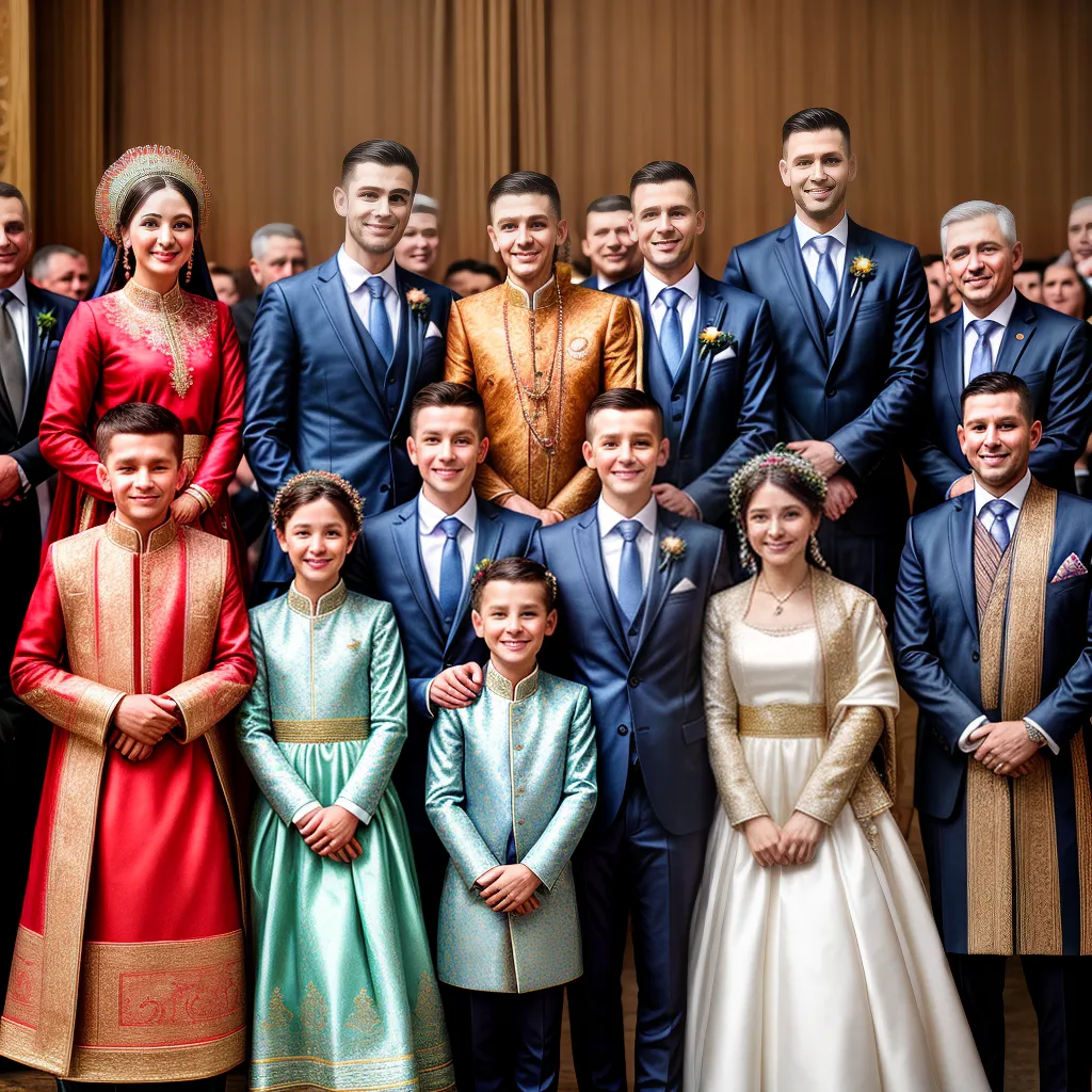 casamento ucraniano tradicional familiares