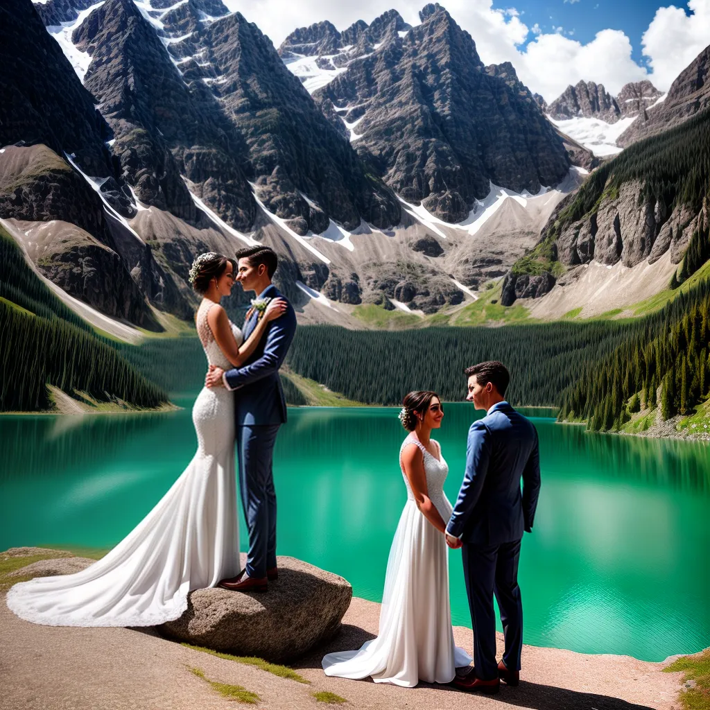 casamento lago montanhas suica