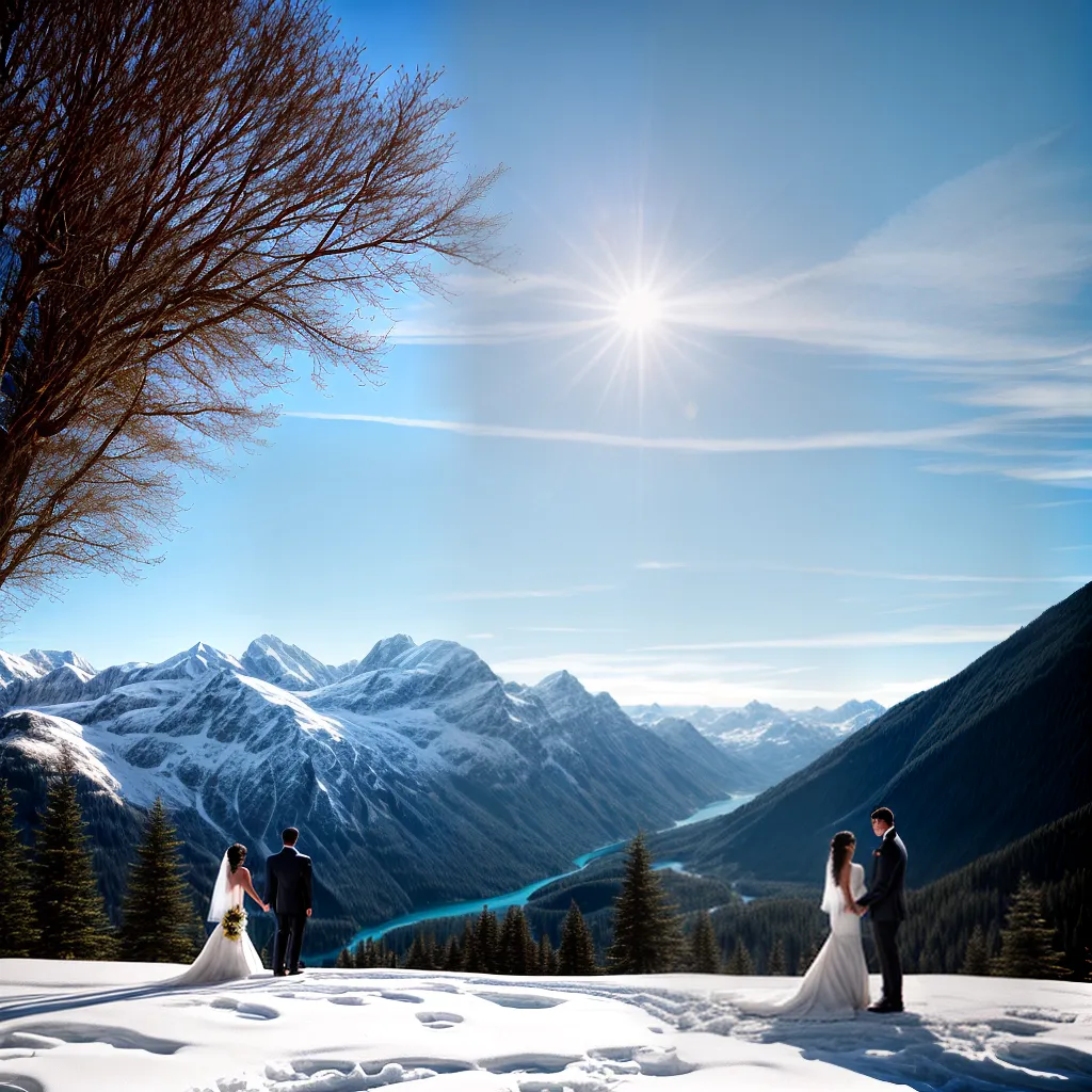casal montanha suica lago cerimonia
