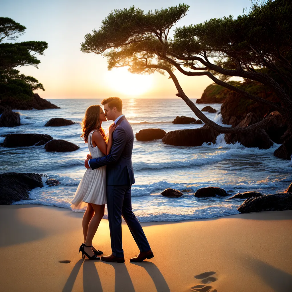 pedido casamento praia por do sol 2