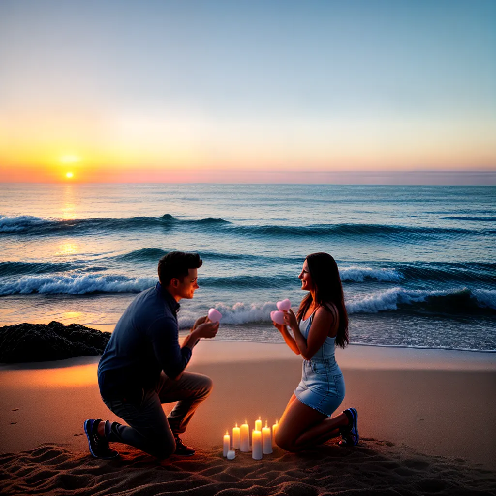 pedido casamento praia por do sol 4