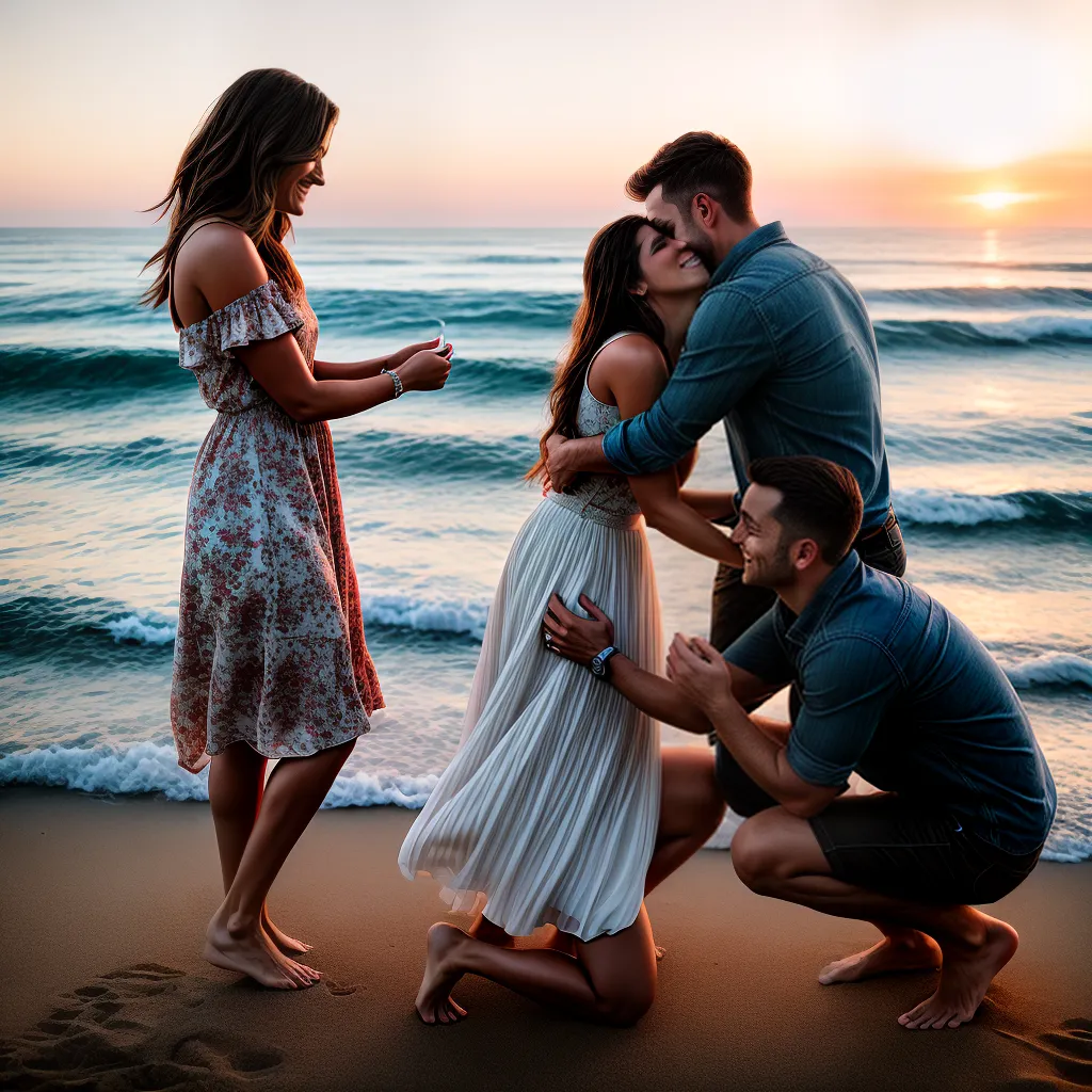pedido casamento praia por do sol 9