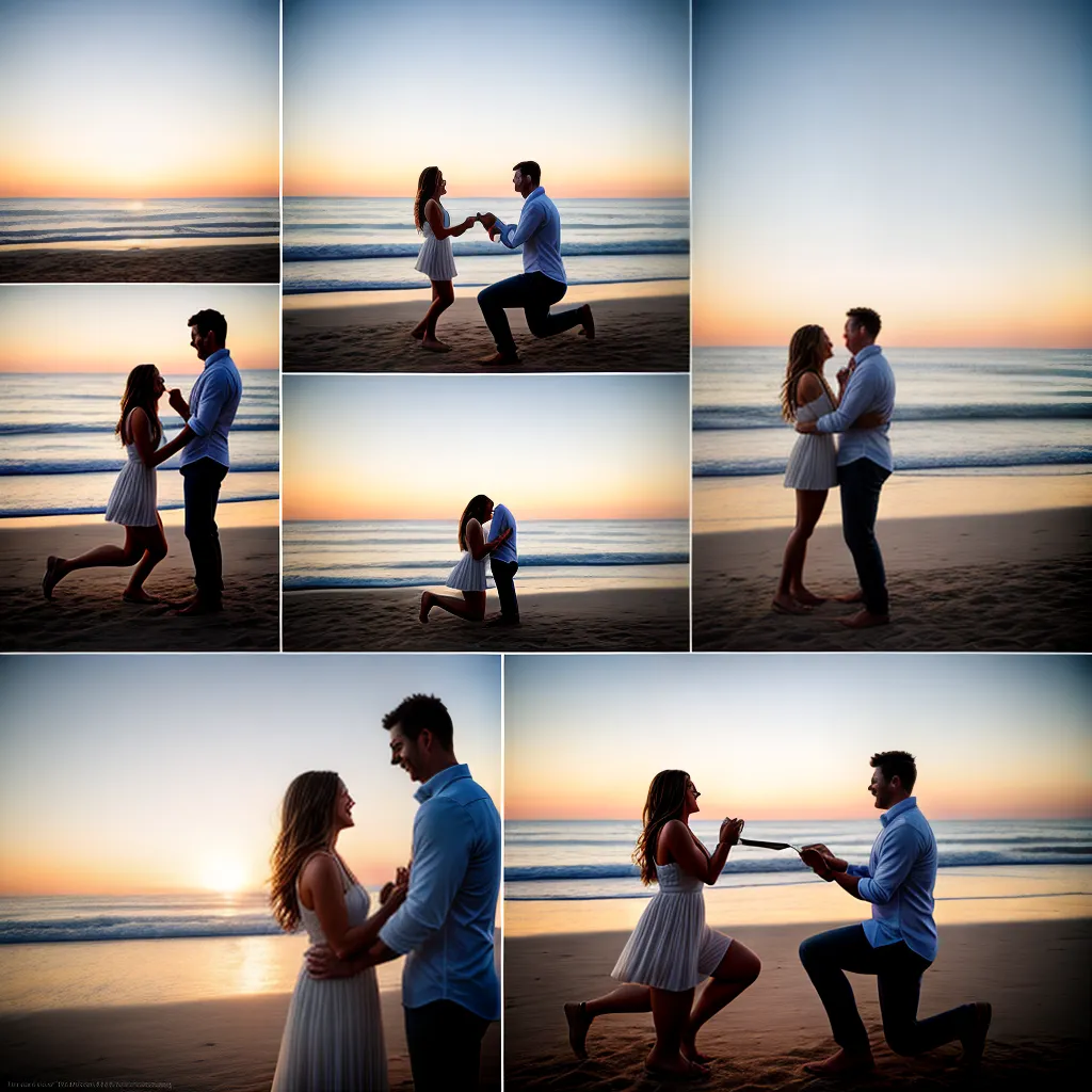 pedido casamento praia por do sol 10