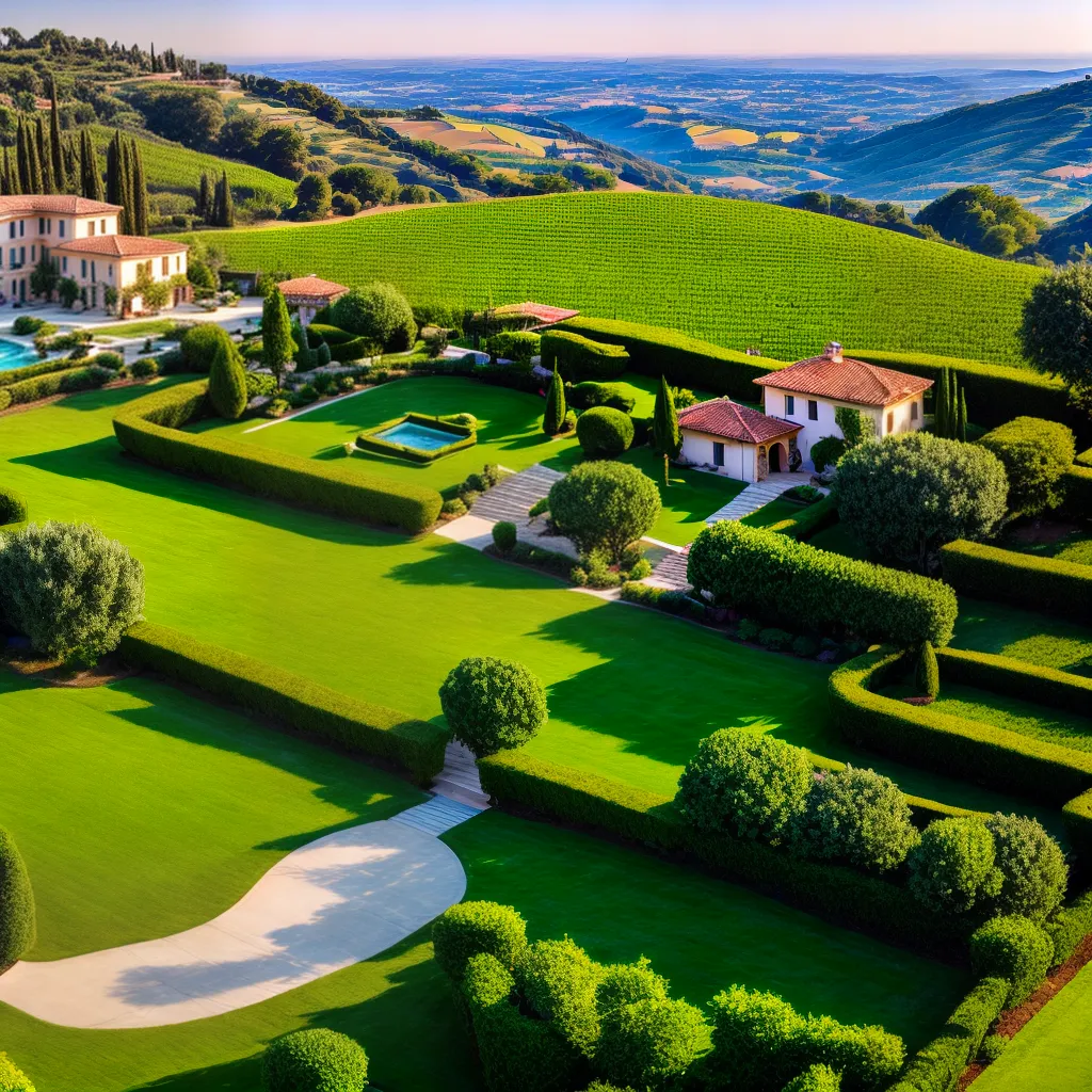 villa italiana paisagem por do sol casamento