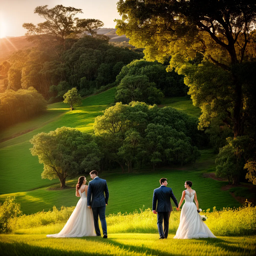 casal vinhedos por do sol
