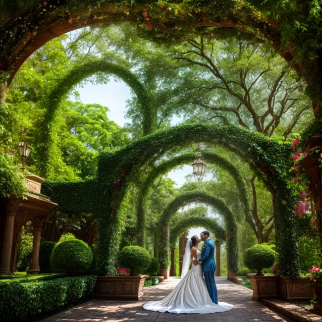 castelo jardim flores luzes casamento