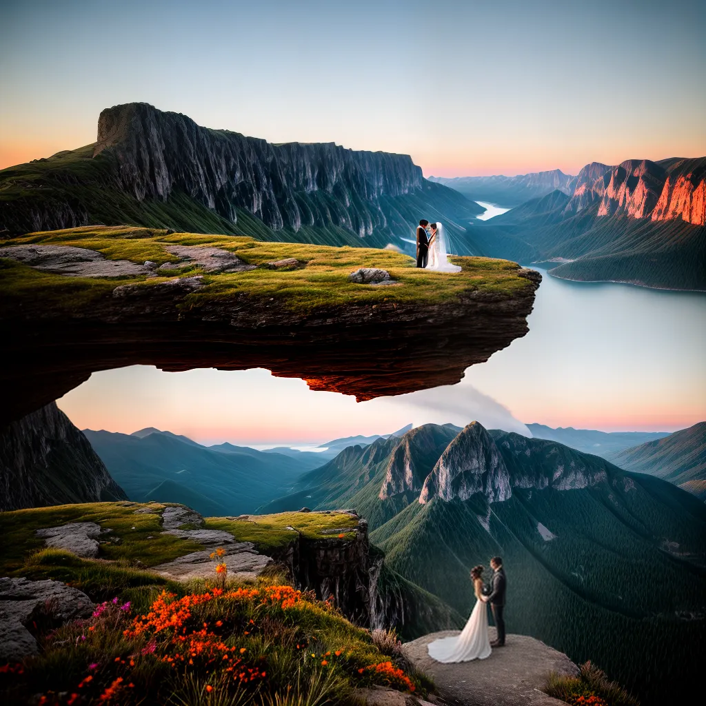 casal cliff casamento aventura paisagem