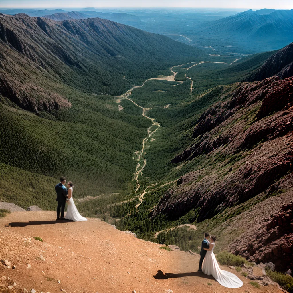 casal cume montanha por do sol