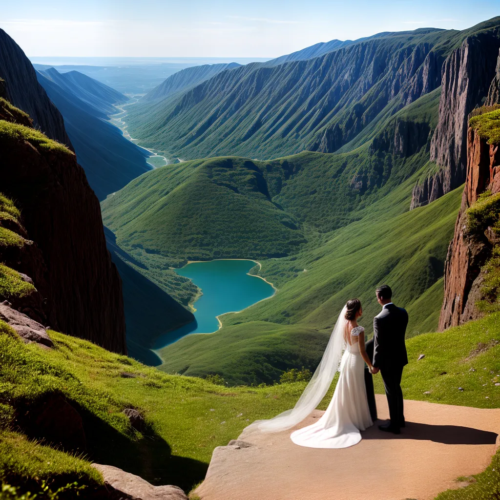 casal cliff cerimonia aventura natureza