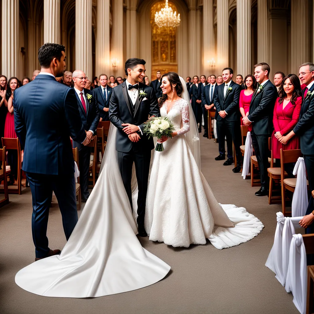 casamento noiva noivo altar familiares