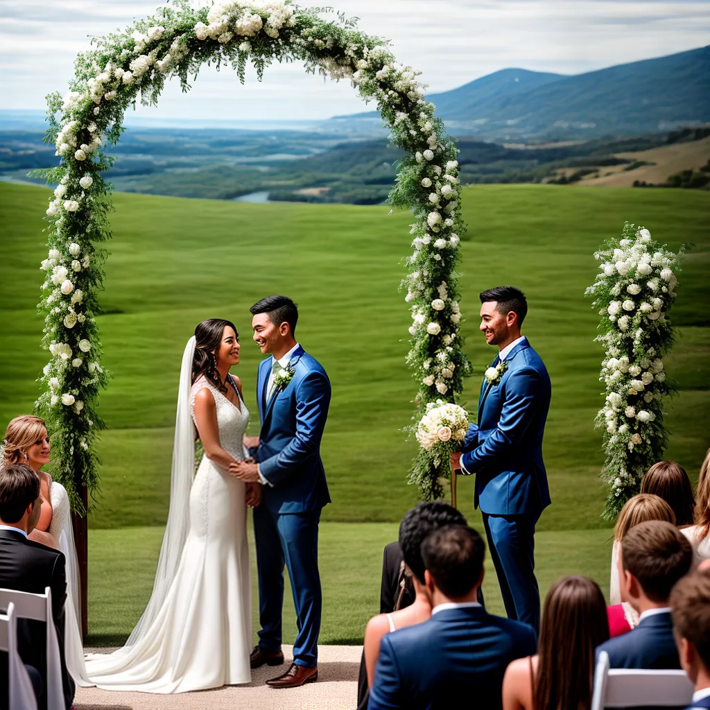 casamento ar livre cerimonia noiva noivo 1