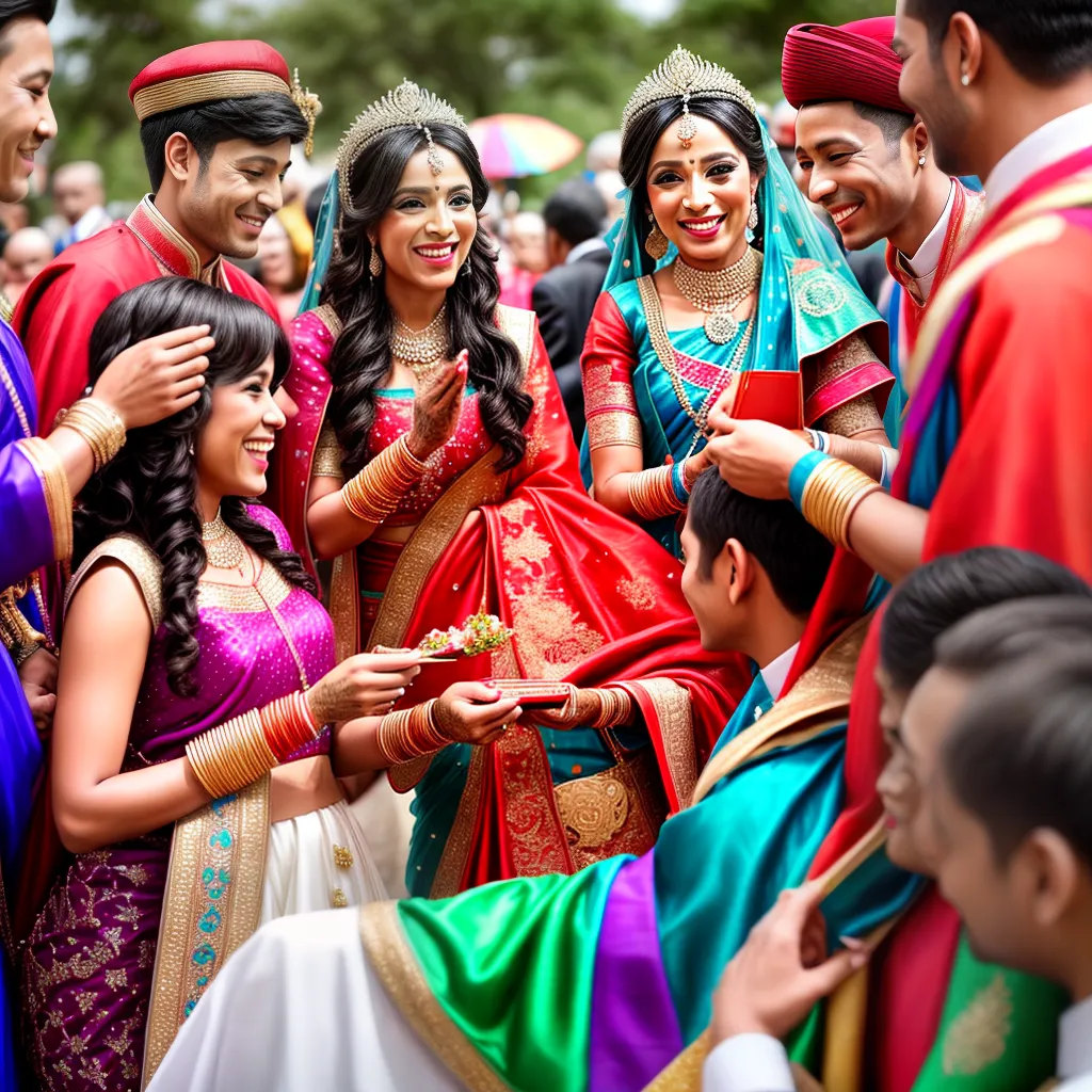 casamento colorido amor familia