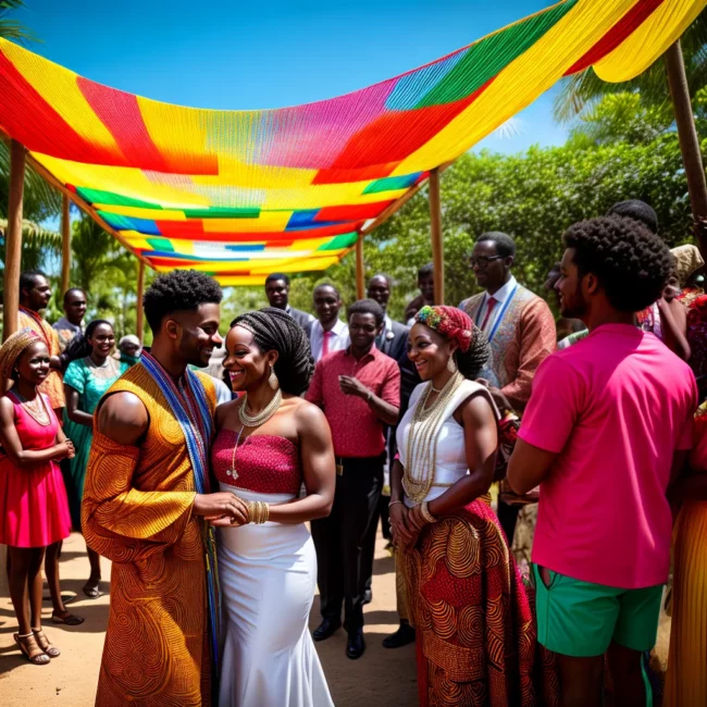 casamento afro brasileiro noiva noivo familia
