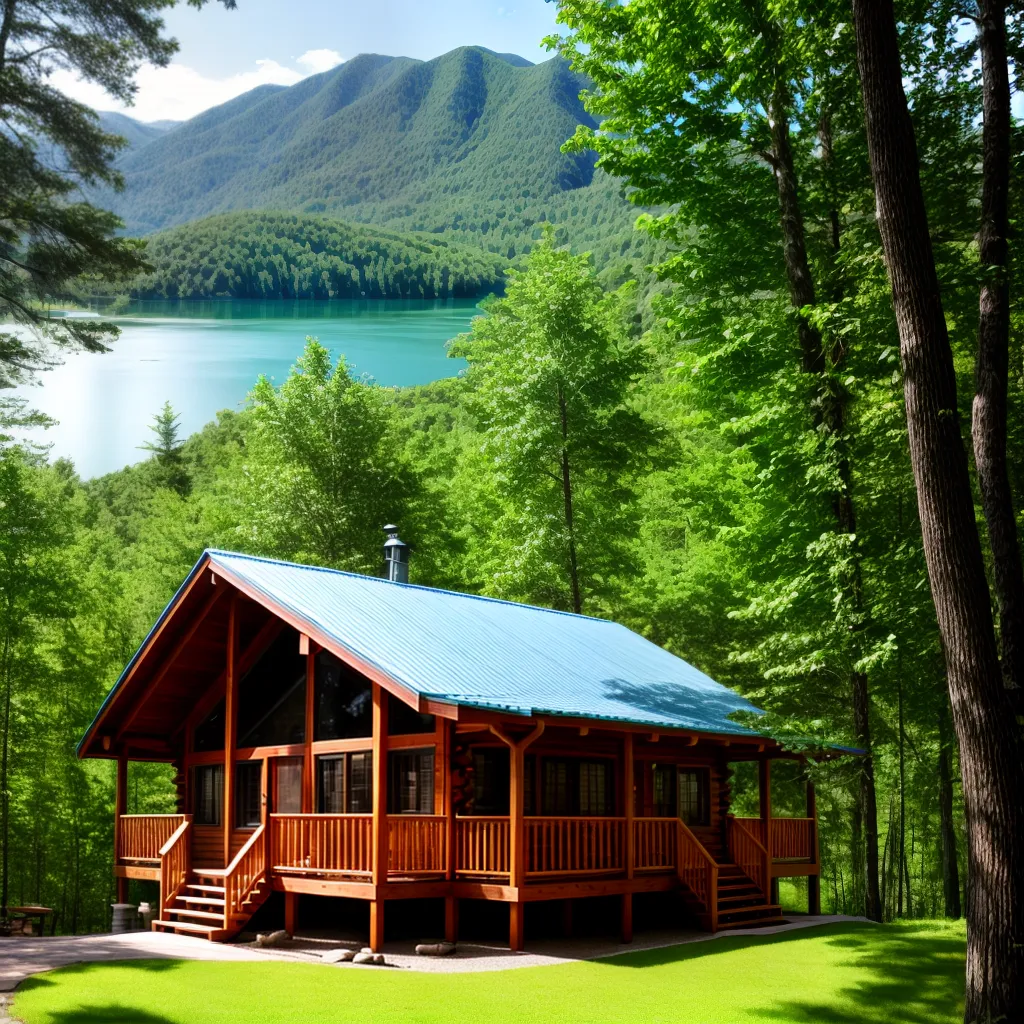 cabana madeira montanhas lago lua de mel