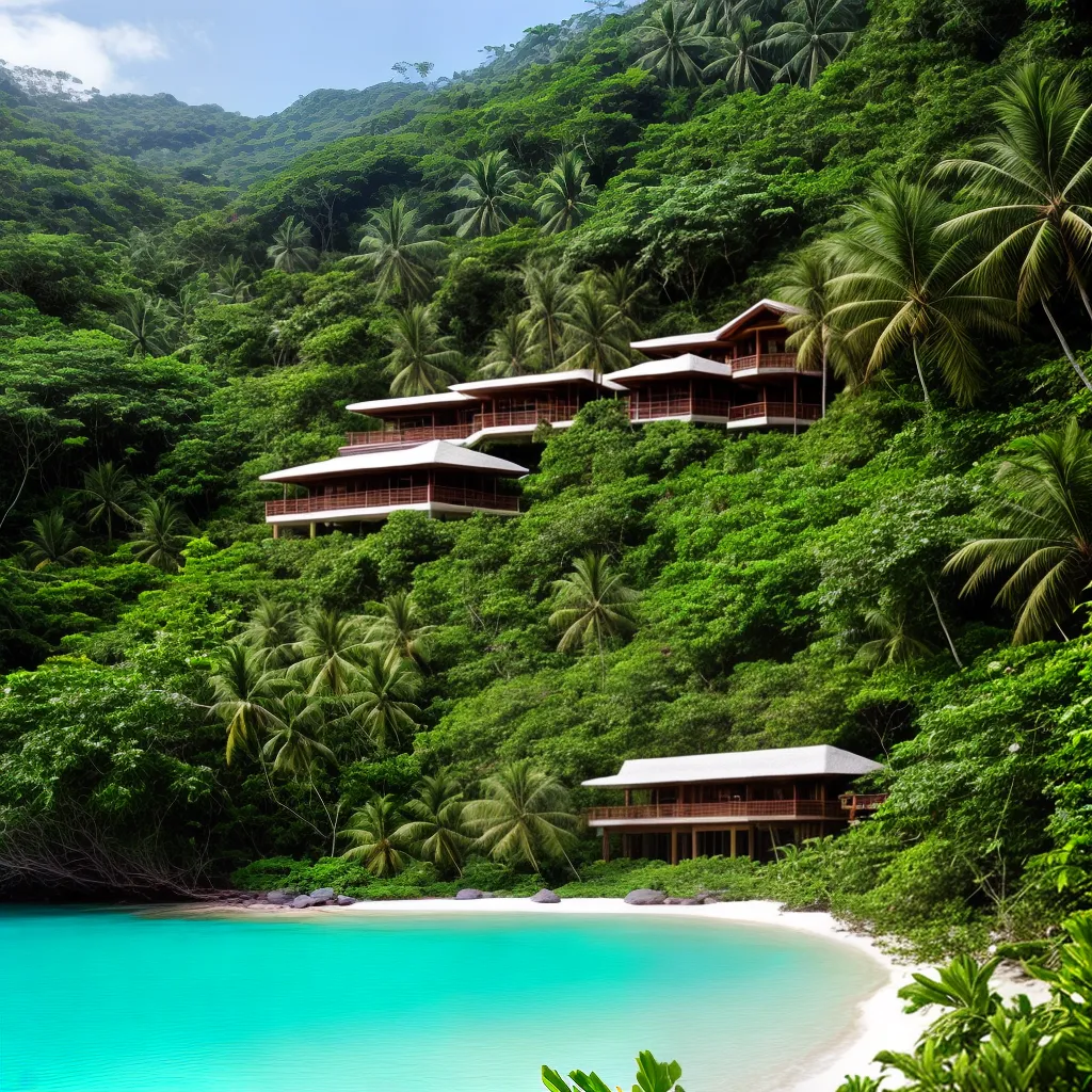 eco resort floresta tropical balcone oceano