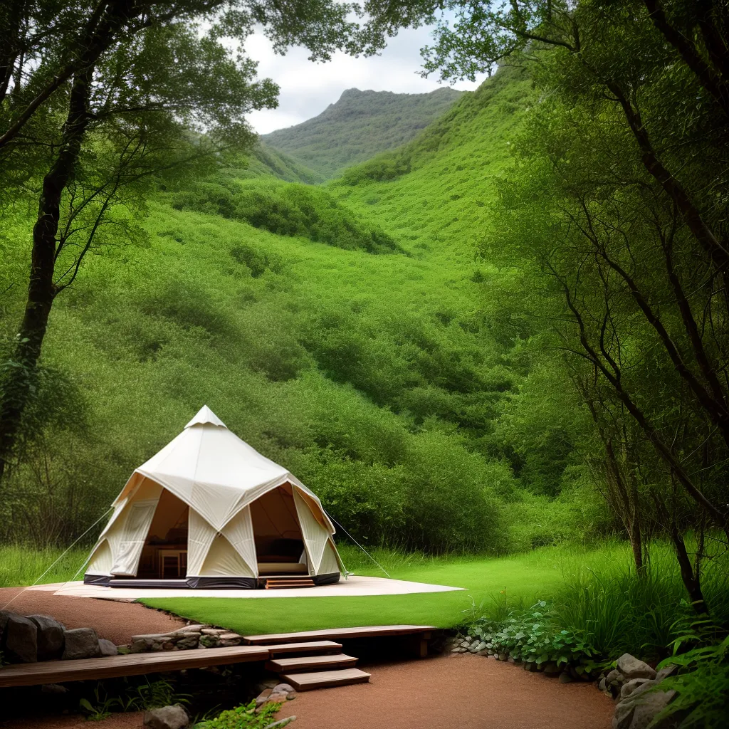 glamping romantico tenda natureza