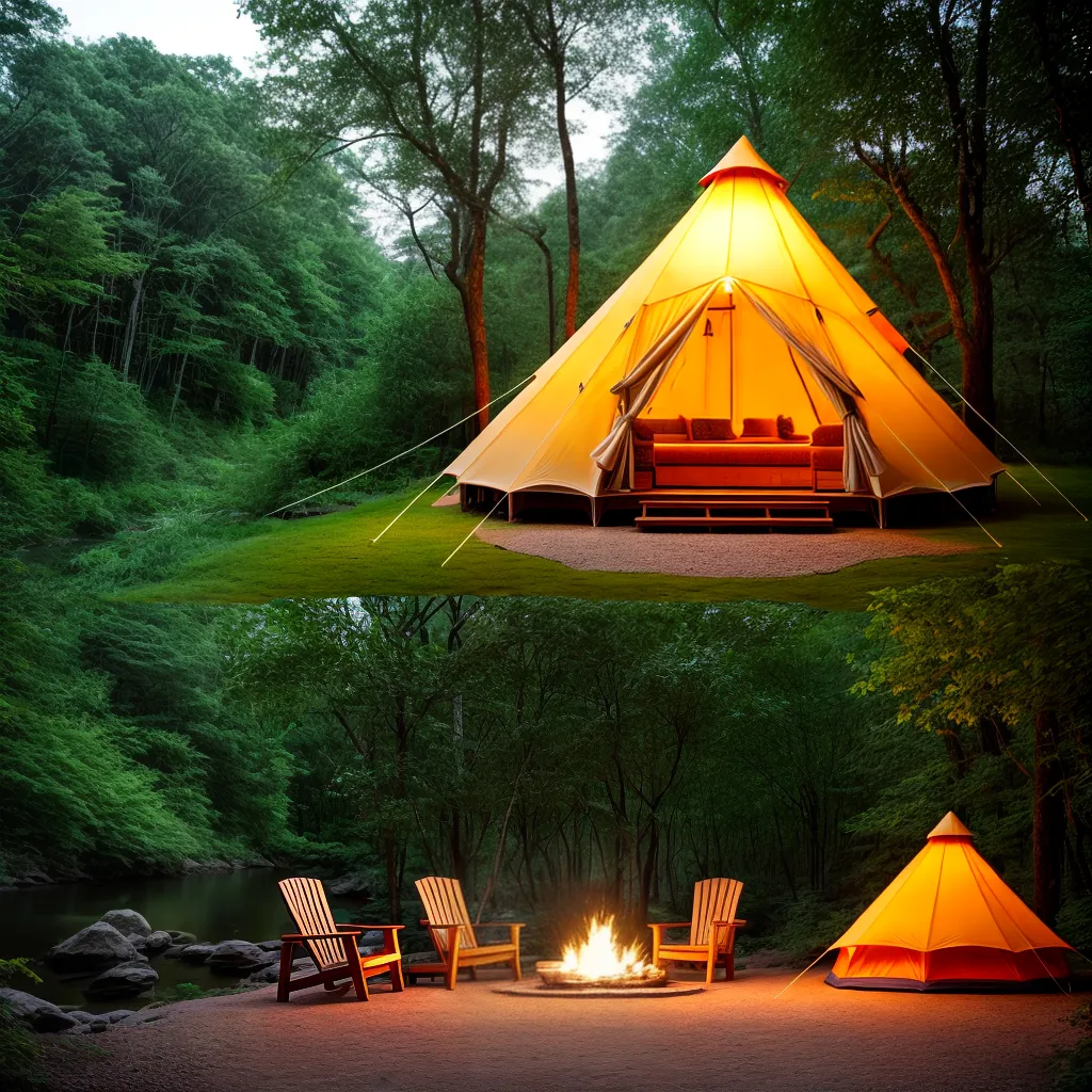 glamping luxo tenda romantica natureza
