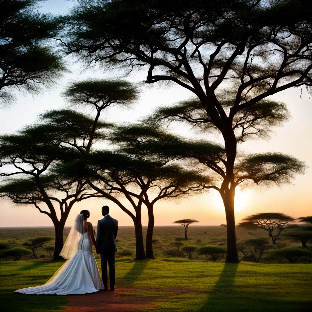 casamento safari por do sol africano