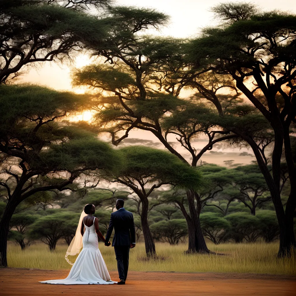 casamento safari africano por do sol