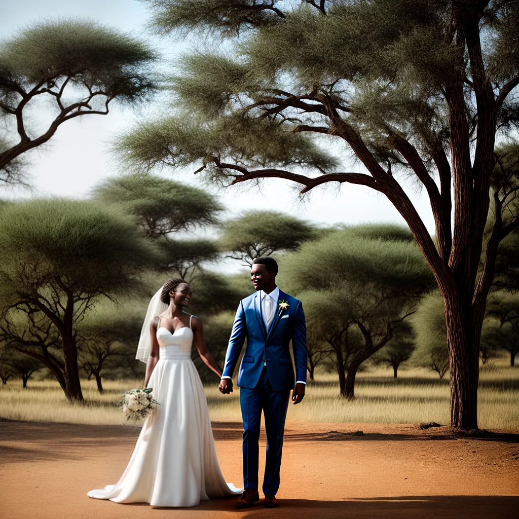 casamento savana africana girafas por do sol