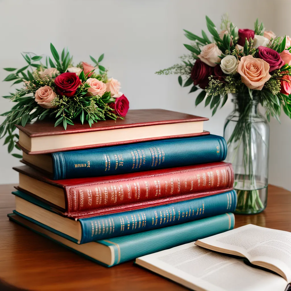 mesa casamento livros amor felicidade