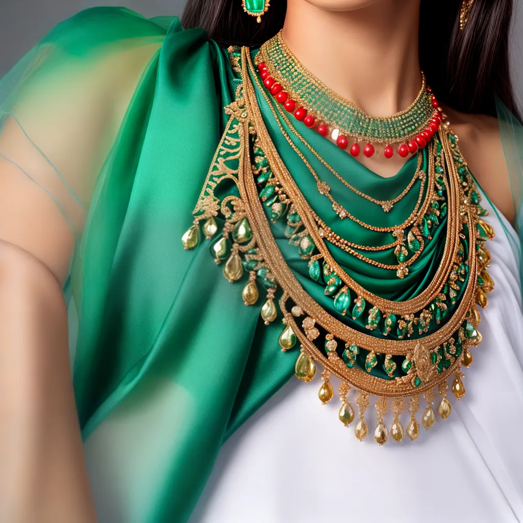 colar gemas multicolorido seda noiva