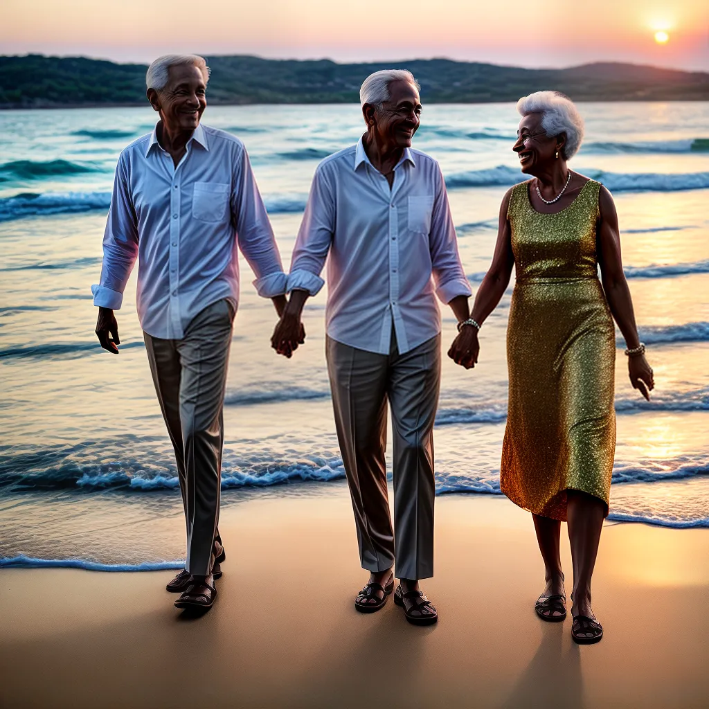 casal sorriso praia por do sol