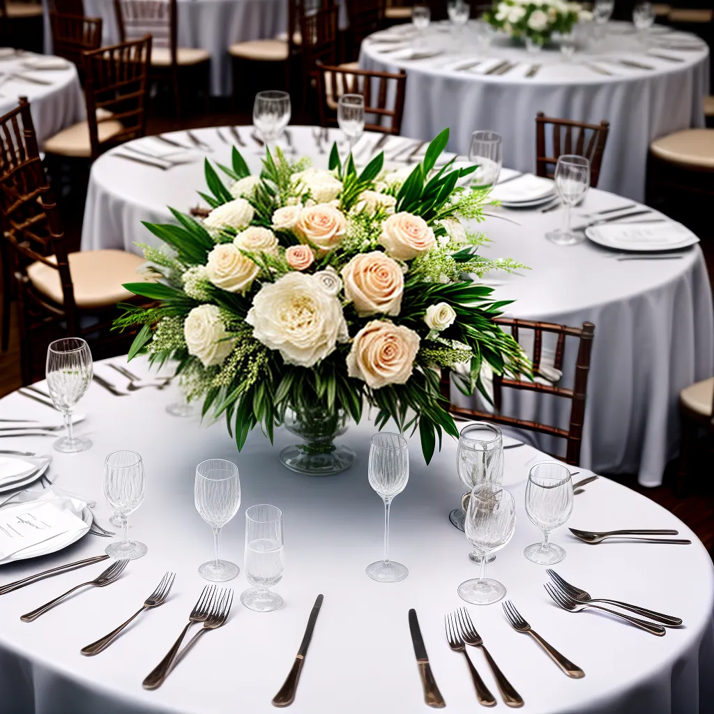 mesa casamento linhas flores cristais